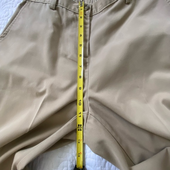 Lands' End Women's Tan Pants Stretch High Waist Straight Leg Size 4 Petite - Picture 10 of 11